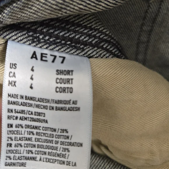 American Eagle AE77 Premium Stovepipe Carpenter Jeans Dark Wash High Waist – 4P - Picture 8 of 8